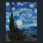 Póster Vincent Van Gogh Starry Night Vintage Bella Artes<br><div class="desc">Vincent Van Gogh Starry Night Vintage Bella Artes Poster</div>