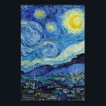 Póster Vincent Van Gogh Starry Night Vintage Bella Artes<br><div class="desc">Vincent Van Gogh Starry Night Vintage Bella Artes Poster</div>