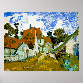 Póster Vincent van Gogh: Street in Auvers-sur-Oise