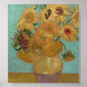 Póster Vincent Van Gogh - Sunflowers