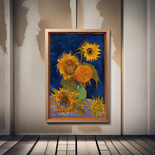 Póster Vincent Van Gogh - Sunflowers, 2ª versión