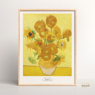 Póster Vincent van Gogh Sunflowers Arles Art Print Retro