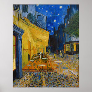 Póster Vincent van Gogh - Terraza del Café por la Noche