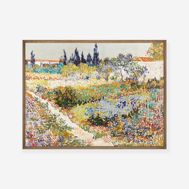 Póster Vincent van Gogh The Garden at Arles 1888 Pintura (Subido por el creador)