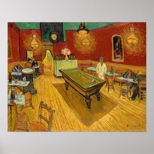 Póster Vincent van Gogh - The Night Cafe (Frente)