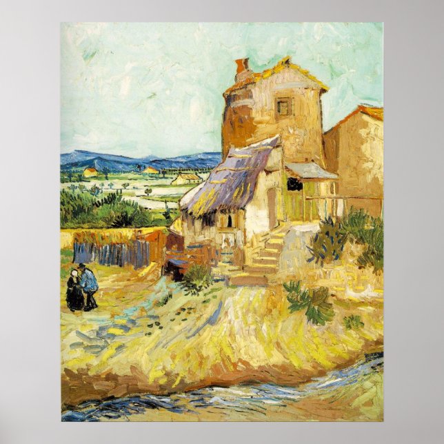 Póster Vincent Van Gogh - The Old Mill (Frente)