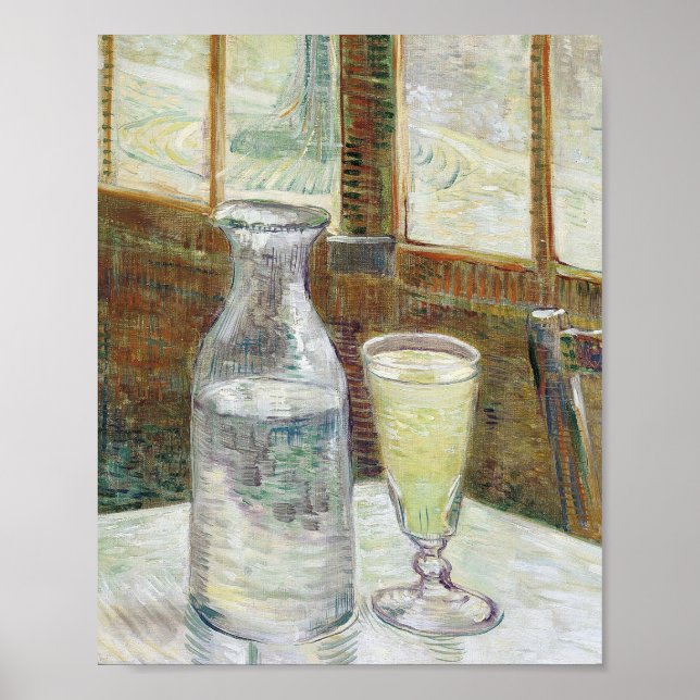 Póster Vincent Van Gogh Todavía Vive Con Absinthe Bella A (Frente)