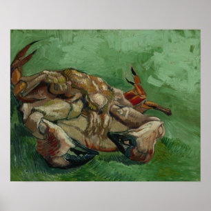 Póster Vincent van Gogh - Un cangrejo en su espalda