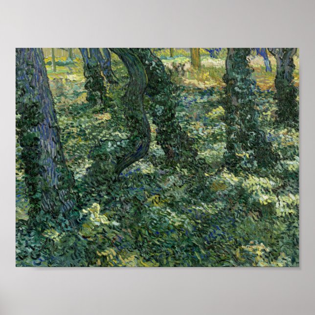 Póster Vincent van Gogh - Undergrowth (Frente)