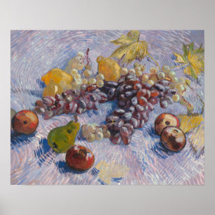 Póster Vincent van Gogh - Uvas, Lemones, Peras,