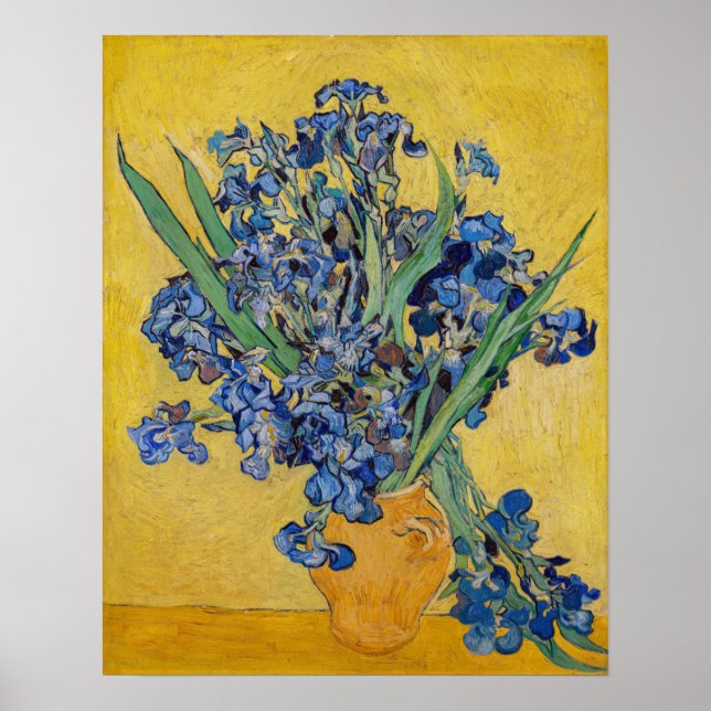 Póster Vincent van Gogh - Vase con irlandeses (Frente)