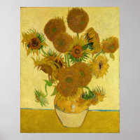 Vincent van Gogh - Vase con quince girasoles