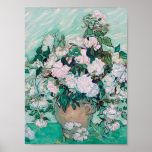 Póster Vincent Van Gogh - Vase con Rosas, 1890