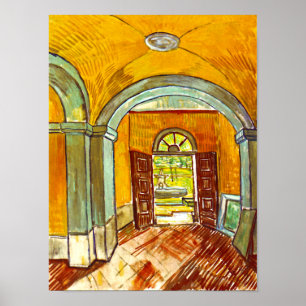 Póster Vincent Van Gogh - Vestíbulo del Asilo