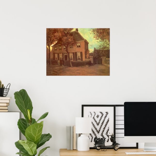 Póster Vincent van Gogh - Vicarage en Nuenen (Oficina en casa)