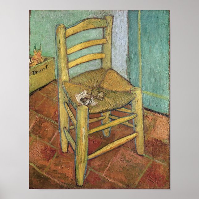 Póster Vincent van Gogh | Vincent's Chair, 1888 (Frente)