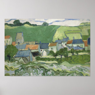 Póster Vincent van Gogh - Vista de Auvers