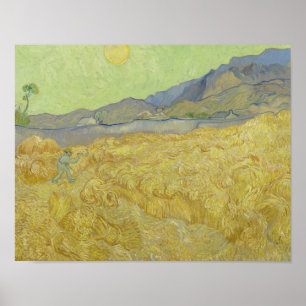 Póster Vincent van Gogh - Wheatfield con un pañal