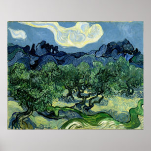 Póster Vincent van Gogh's Olive Trees (1889)