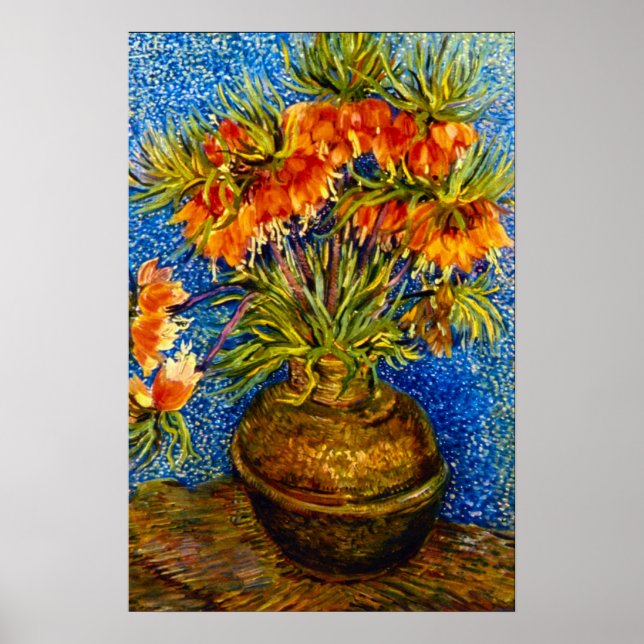 Póster Vincent Willem van Gogh - Fritillaries (Frente)