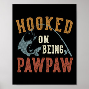 Póster Vinculado a ser el pato de pesca del Día del Padre