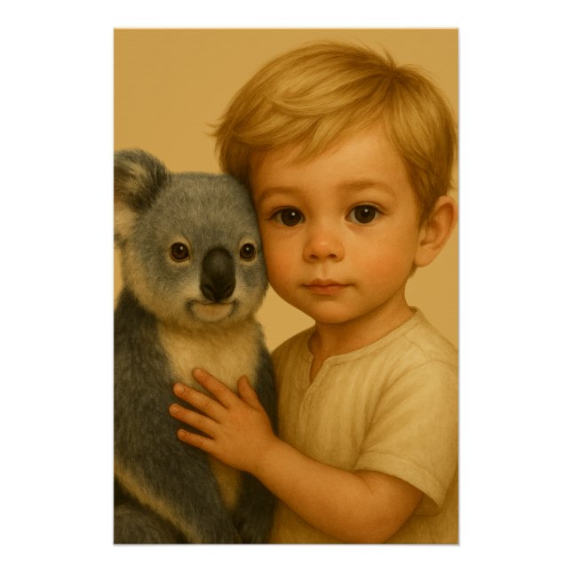 Póster Vínculo de lo salvaje e inocente (Koala) (Anverso)