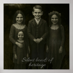 Póster Vínculos silenciosos del patrimonio