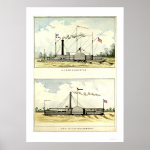 Póster Vindicador de Ironclad de D.M.N. Stouffer en 1864