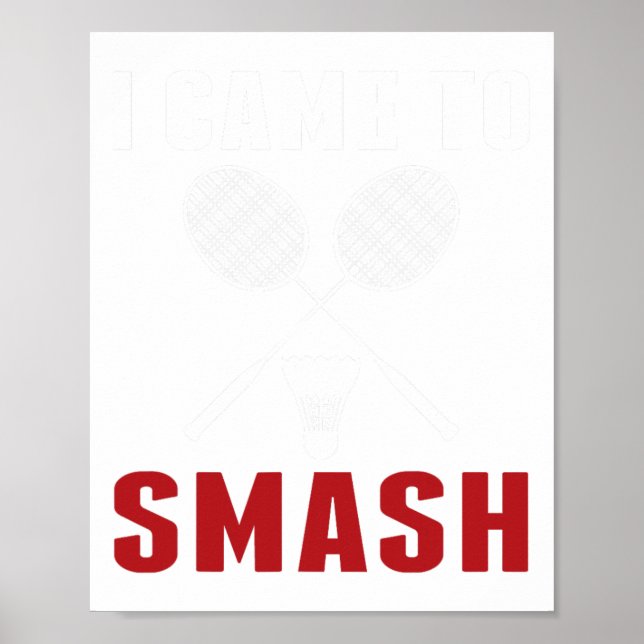 Póster Vine A Romper A La Graciosa Badminton Mamá Papá (Frente)