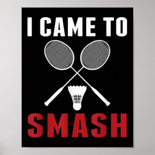 Póster Vine A Romper A La Graciosa Badminton Mamá Papá