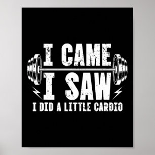 Póster Vine Vi Que Hice Un Pequeño Gimnasio Cardio Bodybu