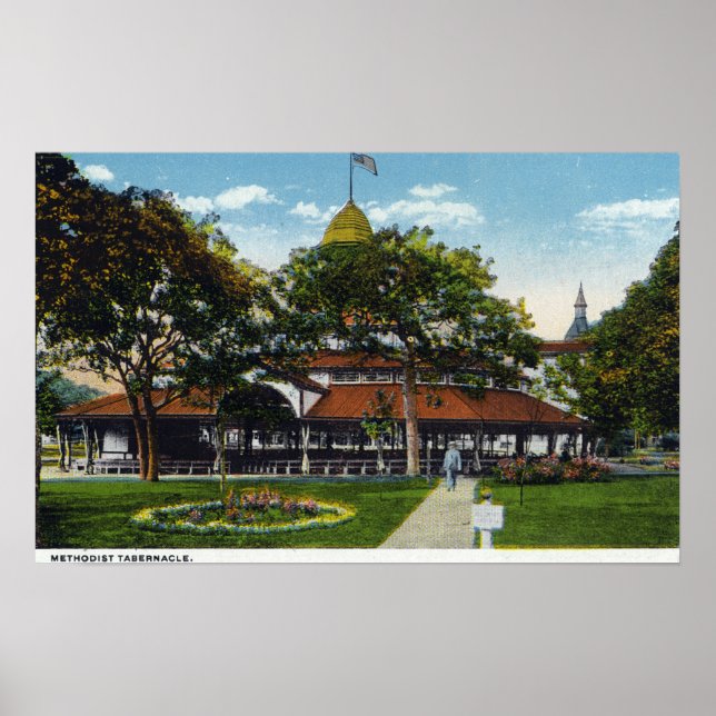 Póster Viñedo de Martha, vista del metodista (Frente)