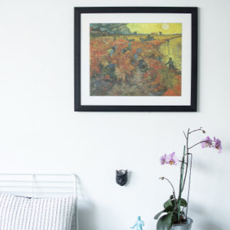 Póster Viñedo Rojo de Vincent van Gogh, Bella Artes de la