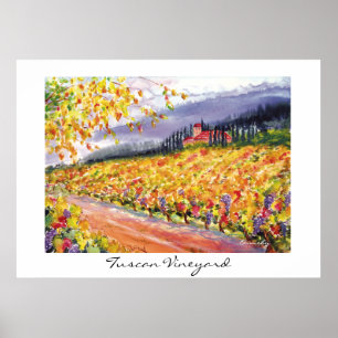 Póster Viñedo toscano - poster