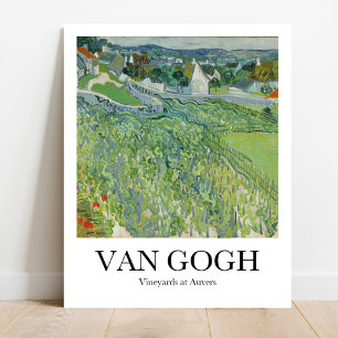 Póster Viñedos de Auvers por Vincent Van Gogh