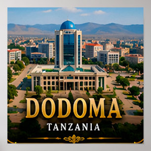 Póster Viñedos de Dodoma y corazón de Tanzania