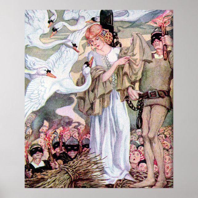 Póster Viñeta Anne Anderson Swan Princess (Frente)