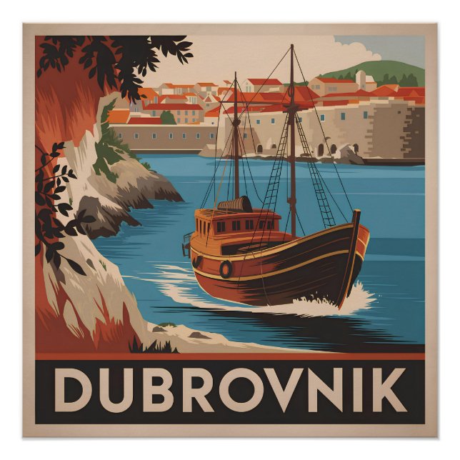 Póster Viñeta de Dubrovnik (Anverso)