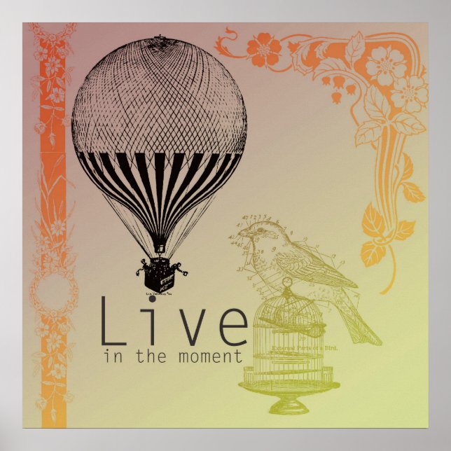 Póster Viñeta en vivo por el momento (Frente)