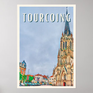 Póster Viñeta fotográfica de Affiche Tourcoing