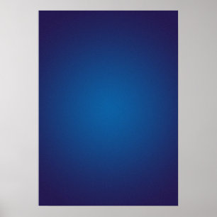 Póster Viñeta granulada azul oscuro profundo
