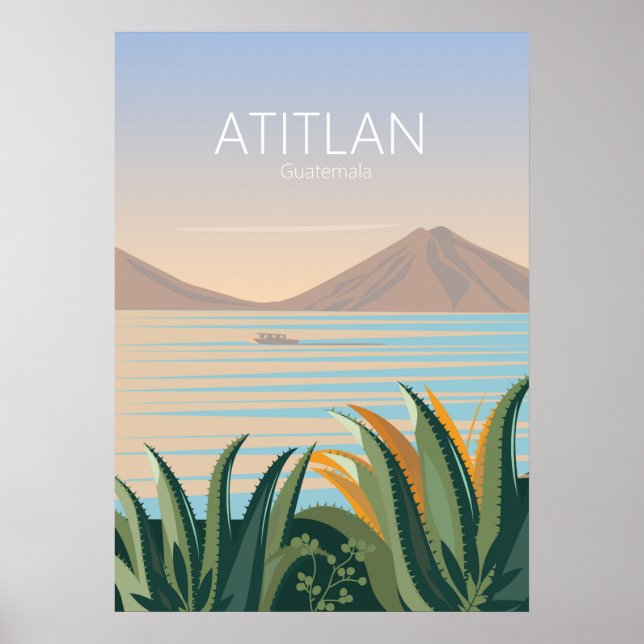 Póster Viñeta Guatemala de afiches de viaje (Frente)