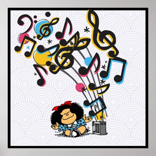 Póster Viñeta musical de Mafalda (Frente)