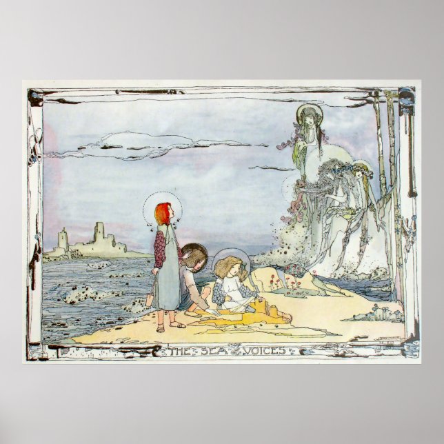 Póster Viñeta "The Sea Voices" de Jessie M. King (Frente)