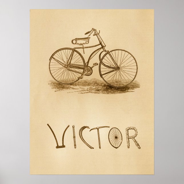Póster Viñeta Victor Bicicletas de Seguridad y Poster de  (Frente)