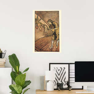 Póster Viñetas de Gulliver de Arthur Rackham