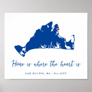 Póster Viñetería Martha's Vineyard Haven