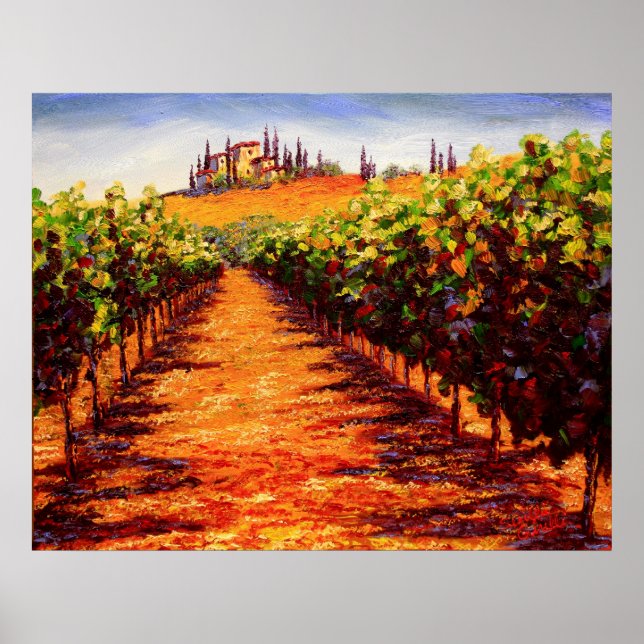Póster Vineyard Toscana (Frente)