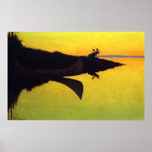 Póster Viniendo a la llamada ~ Frederic Remington