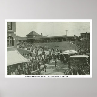 Póster Viniendo de boston a la feria de brockton.